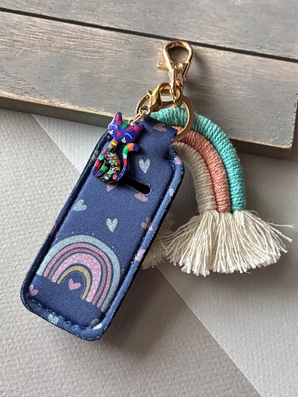 Keychain | Lipstick Holder | Rainbow Keychain | Accessories | Combo